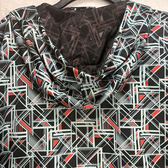 Under Armour Hoodie Men Medium Teal Geometric Sweater - Picture 10 of 10